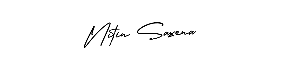 AmerikaSignatureDemo-Regular is a professional signature style that is perfect for those who want to add a touch of class to their signature. It is also a great choice for those who want to make their signature more unique. Get Nitin Saxena name to fancy signature for free. Nitin Saxena signature style 3 images and pictures png