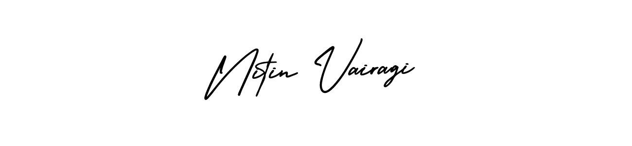 Nitin Vairagi stylish signature style. Best Handwritten Sign (AmerikaSignatureDemo-Regular) for my name. Handwritten Signature Collection Ideas for my name Nitin Vairagi. Nitin Vairagi signature style 3 images and pictures png