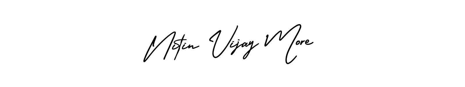Make a beautiful signature design for name Nitin Vijay More. Use this online signature maker to create a handwritten signature for free. Nitin Vijay More signature style 3 images and pictures png