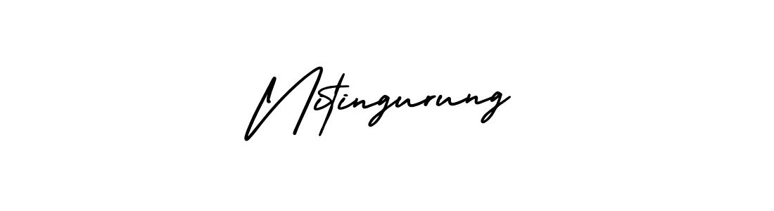 if you are searching for the best signature style for your name Nitingurung. so please give up your signature search. here we have designed multiple signature styles  using AmerikaSignatureDemo-Regular. Nitingurung signature style 3 images and pictures png