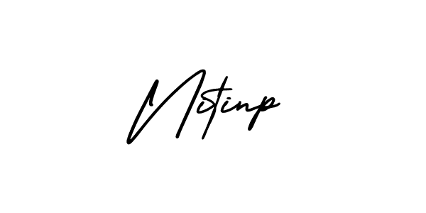 Use a signature maker to create a handwritten signature online. With this signature software, you can design (AmerikaSignatureDemo-Regular) your own signature for name Nitinp. Nitinp signature style 3 images and pictures png