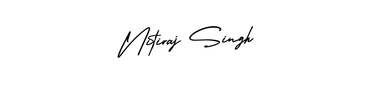 Make a beautiful signature design for name Nitiraj Singh. With this signature (AmerikaSignatureDemo-Regular) style, you can create a handwritten signature for free. Nitiraj Singh signature style 3 images and pictures png