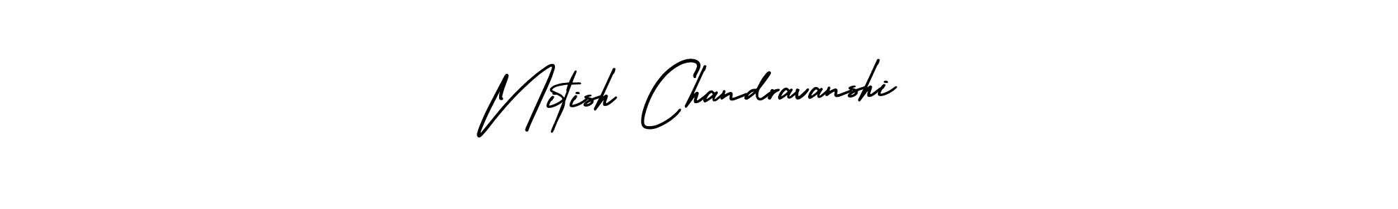 Also You can easily find your signature by using the search form. We will create Nitish Chandravanshi name handwritten signature images for you free of cost using AmerikaSignatureDemo-Regular sign style. Nitish Chandravanshi signature style 3 images and pictures png