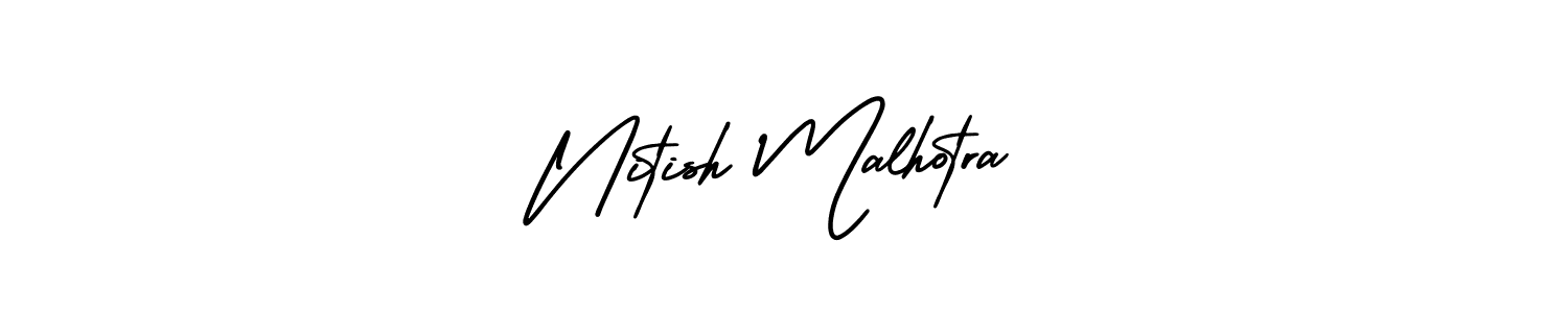 Similarly AmerikaSignatureDemo-Regular is the best handwritten signature design. Signature creator online .You can use it as an online autograph creator for name Nitish Malhotra. Nitish Malhotra signature style 3 images and pictures png