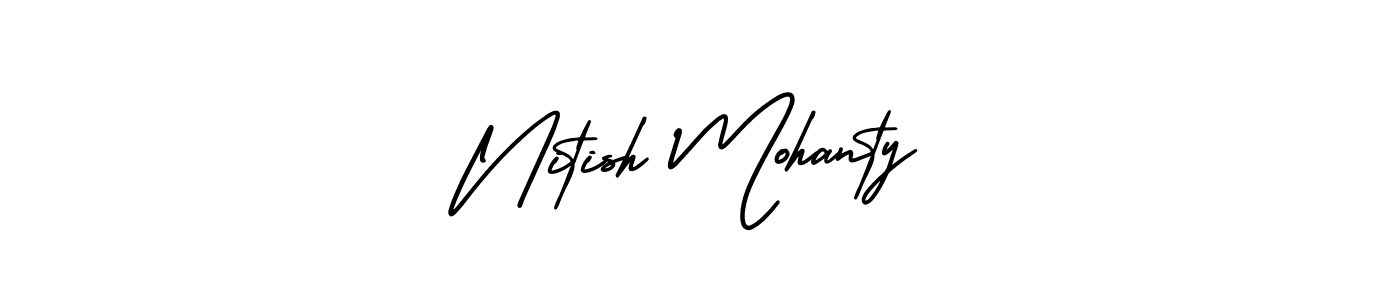 Create a beautiful signature design for name Nitish Mohanty. With this signature (AmerikaSignatureDemo-Regular) fonts, you can make a handwritten signature for free. Nitish Mohanty signature style 3 images and pictures png