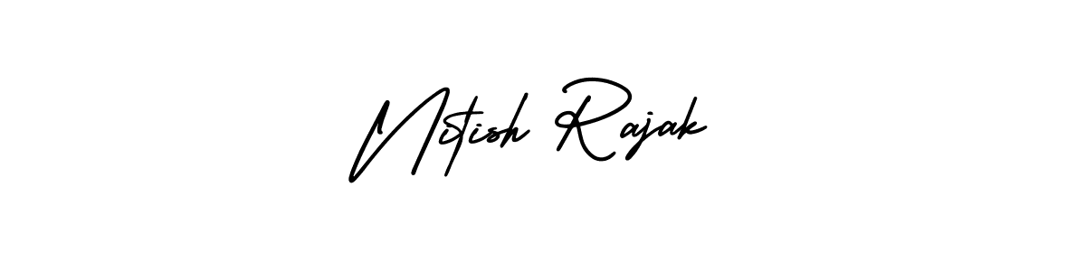 Check out images of Autograph of Nitish Rajak name. Actor Nitish Rajak Signature Style. AmerikaSignatureDemo-Regular is a professional sign style online. Nitish Rajak signature style 3 images and pictures png