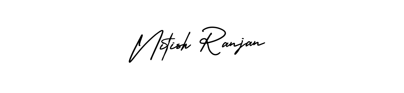 How to make Nitish Ranjan signature? AmerikaSignatureDemo-Regular is a professional autograph style. Create handwritten signature for Nitish Ranjan name. Nitish Ranjan signature style 3 images and pictures png