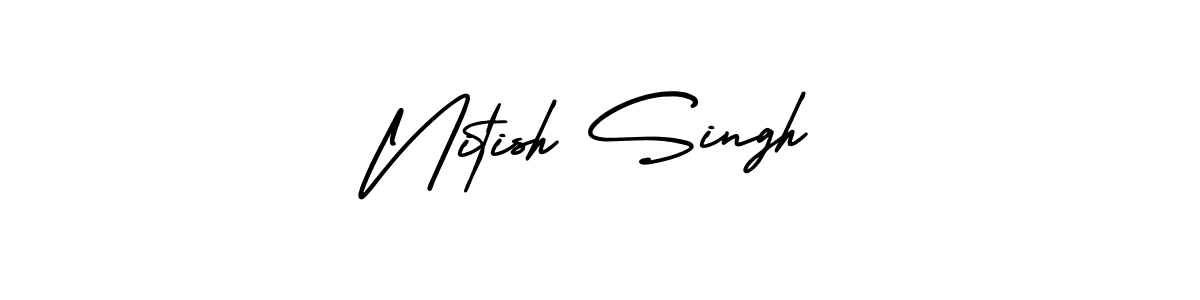 Make a beautiful signature design for name Nitish Singh. Use this online signature maker to create a handwritten signature for free. Nitish Singh signature style 3 images and pictures png