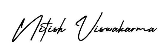 You should practise on your own different ways (AmerikaSignatureDemo-Regular) to write your name (Nitish Viswakarma) in signature. Don't let someone else do it for you. Nitish Viswakarma signature style 3 images and pictures png