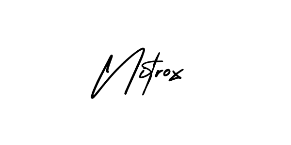 This is the best signature style for the Nitrox name. Also you like these signature font (AmerikaSignatureDemo-Regular). Mix name signature. Nitrox signature style 3 images and pictures png
