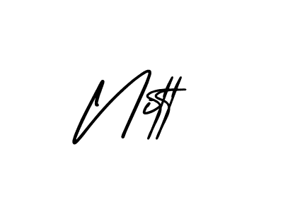 The best way (AmerikaSignatureDemo-Regular) to make a short signature is to pick only two or three words in your name. The name Nitt include a total of six letters. For converting this name. Nitt signature style 3 images and pictures png