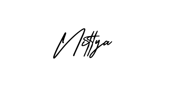 Also You can easily find your signature by using the search form. We will create Nittya name handwritten signature images for you free of cost using AmerikaSignatureDemo-Regular sign style. Nittya signature style 3 images and pictures png