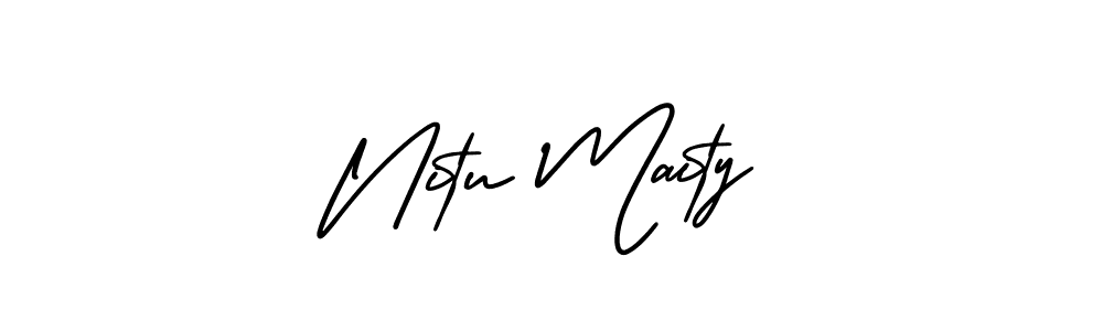 You can use this online signature creator to create a handwritten signature for the name Nitu Maity. This is the best online autograph maker. Nitu Maity signature style 3 images and pictures png