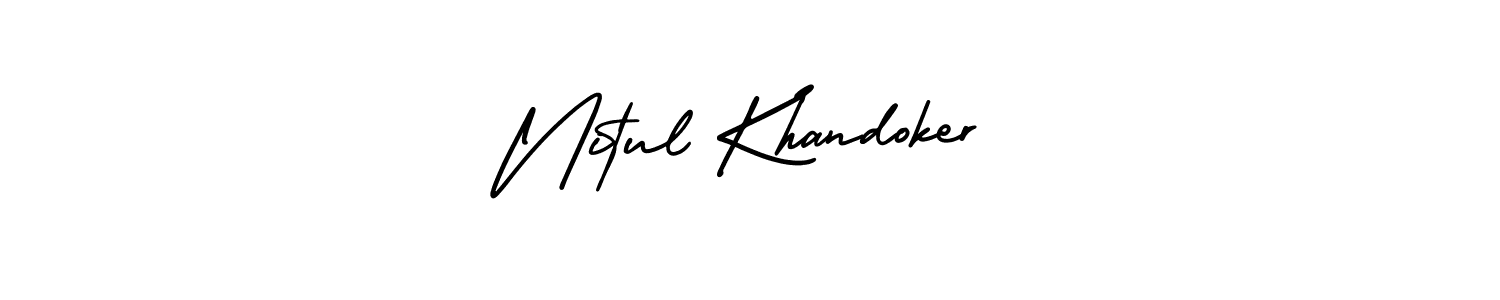Also we have Nitul Khandoker name is the best signature style. Create professional handwritten signature collection using AmerikaSignatureDemo-Regular autograph style. Nitul Khandoker signature style 3 images and pictures png