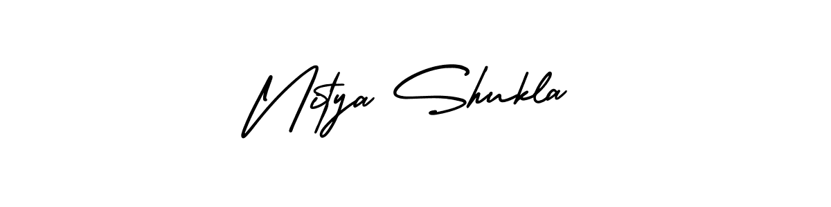 AmerikaSignatureDemo-Regular is a professional signature style that is perfect for those who want to add a touch of class to their signature. It is also a great choice for those who want to make their signature more unique. Get Nitya Shukla name to fancy signature for free. Nitya Shukla signature style 3 images and pictures png