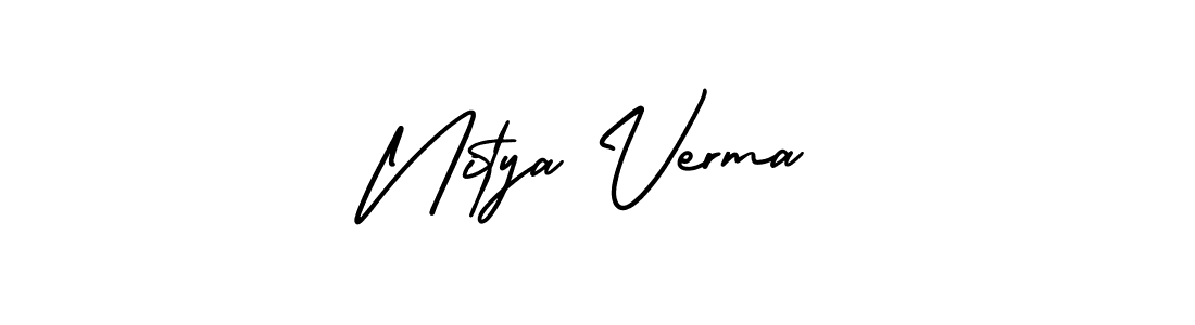 Make a beautiful signature design for name Nitya Verma. Use this online signature maker to create a handwritten signature for free. Nitya Verma signature style 3 images and pictures png