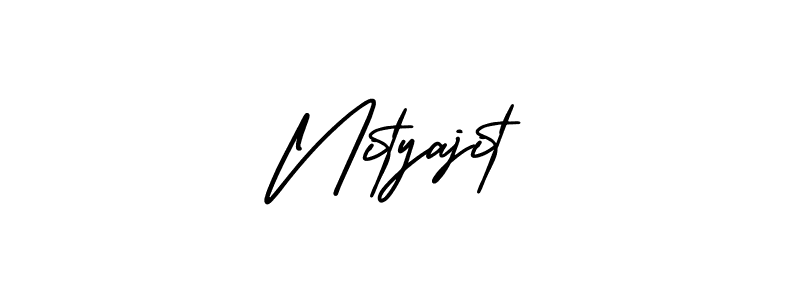 It looks lik you need a new signature style for name Nityajit. Design unique handwritten (AmerikaSignatureDemo-Regular) signature with our free signature maker in just a few clicks. Nityajit signature style 3 images and pictures png