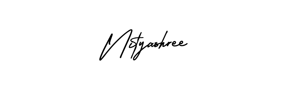 AmerikaSignatureDemo-Regular is a professional signature style that is perfect for those who want to add a touch of class to their signature. It is also a great choice for those who want to make their signature more unique. Get Nityashree name to fancy signature for free. Nityashree signature style 3 images and pictures png