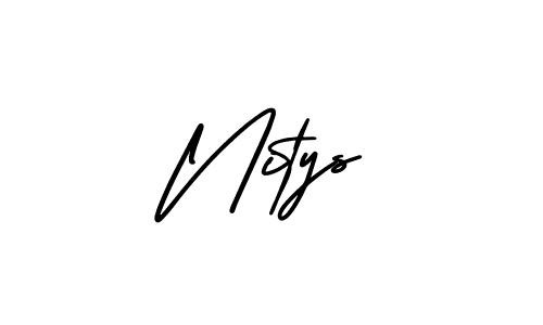 Also You can easily find your signature by using the search form. We will create Nitys name handwritten signature images for you free of cost using AmerikaSignatureDemo-Regular sign style. Nitys signature style 3 images and pictures png