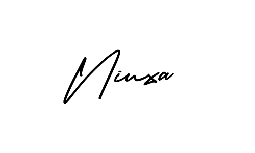 AmerikaSignatureDemo-Regular is a professional signature style that is perfect for those who want to add a touch of class to their signature. It is also a great choice for those who want to make their signature more unique. Get Niuxa name to fancy signature for free. Niuxa signature style 3 images and pictures png