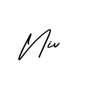 Also we have Niv name is the best signature style. Create professional handwritten signature collection using AmerikaSignatureDemo-Regular autograph style. Niv signature style 3 images and pictures png