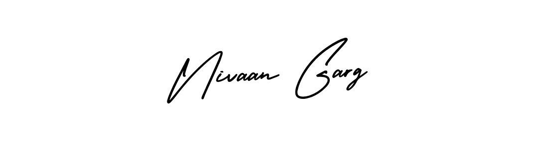 Nivaan Garg stylish signature style. Best Handwritten Sign (AmerikaSignatureDemo-Regular) for my name. Handwritten Signature Collection Ideas for my name Nivaan Garg. Nivaan Garg signature style 3 images and pictures png