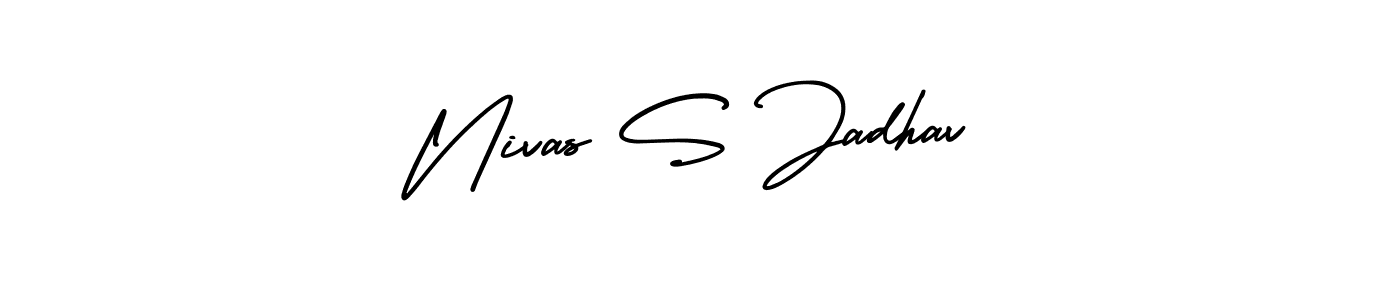 Design your own signature with our free online signature maker. With this signature software, you can create a handwritten (AmerikaSignatureDemo-Regular) signature for name Nivas S Jadhav. Nivas S Jadhav signature style 3 images and pictures png