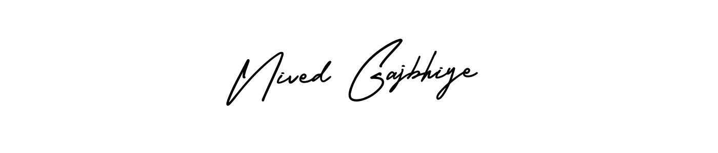 if you are searching for the best signature style for your name Nived Gajbhiye. so please give up your signature search. here we have designed multiple signature styles  using AmerikaSignatureDemo-Regular. Nived Gajbhiye signature style 3 images and pictures png