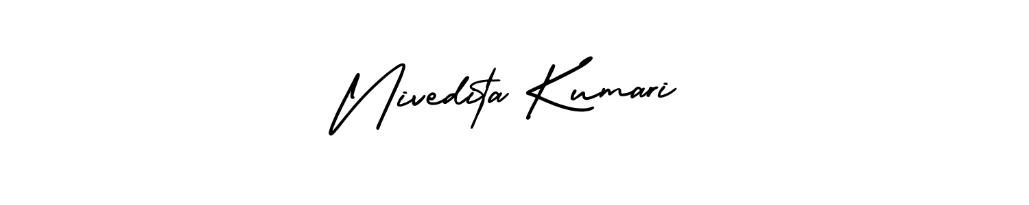 Design your own signature with our free online signature maker. With this signature software, you can create a handwritten (AmerikaSignatureDemo-Regular) signature for name Nivedita Kumari. Nivedita Kumari signature style 3 images and pictures png