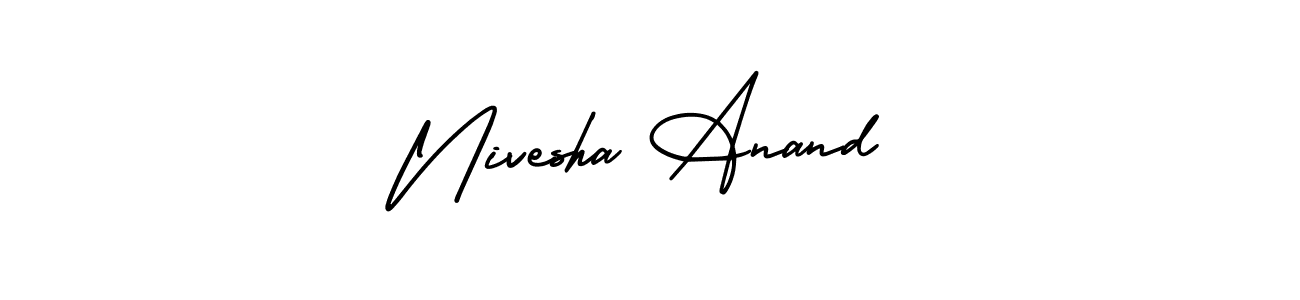 It looks lik you need a new signature style for name Nivesha Anand. Design unique handwritten (AmerikaSignatureDemo-Regular) signature with our free signature maker in just a few clicks. Nivesha Anand signature style 3 images and pictures png