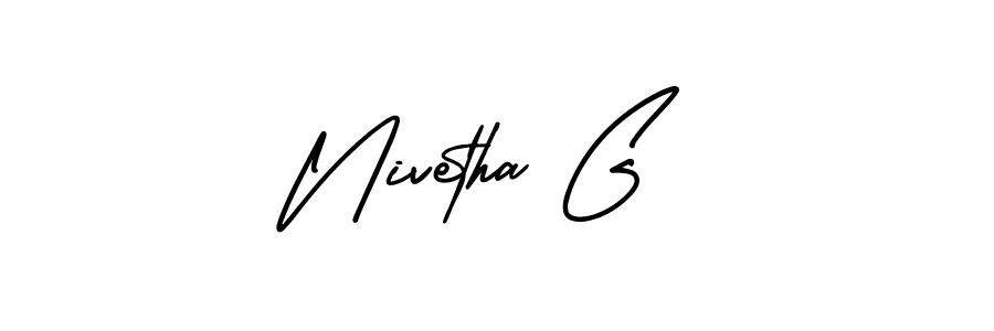 Make a short Nivetha G signature style. Manage your documents anywhere anytime using AmerikaSignatureDemo-Regular. Create and add eSignatures, submit forms, share and send files easily. Nivetha G signature style 3 images and pictures png