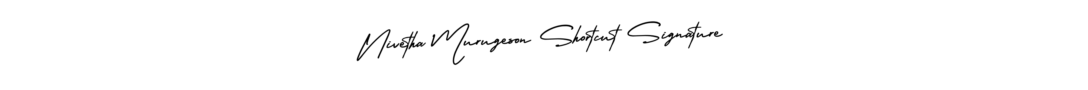 The best way (AmerikaSignatureDemo-Regular) to make a short signature is to pick only two or three words in your name. The name Nivetha Murugeson Shortcut Signature include a total of six letters. For converting this name. Nivetha Murugeson Shortcut Signature signature style 3 images and pictures png