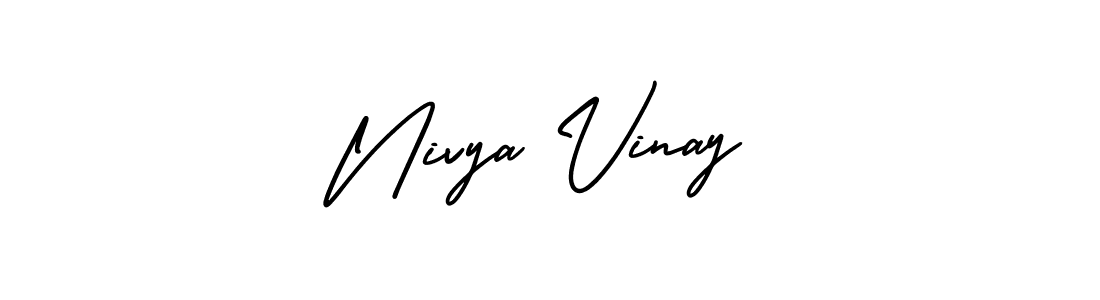 How to make Nivya Vinay signature? AmerikaSignatureDemo-Regular is a professional autograph style. Create handwritten signature for Nivya Vinay name. Nivya Vinay signature style 3 images and pictures png