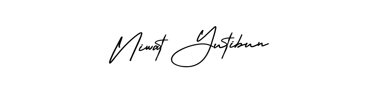 Create a beautiful signature design for name Niwat Yutibun. With this signature (AmerikaSignatureDemo-Regular) fonts, you can make a handwritten signature for free. Niwat Yutibun signature style 3 images and pictures png