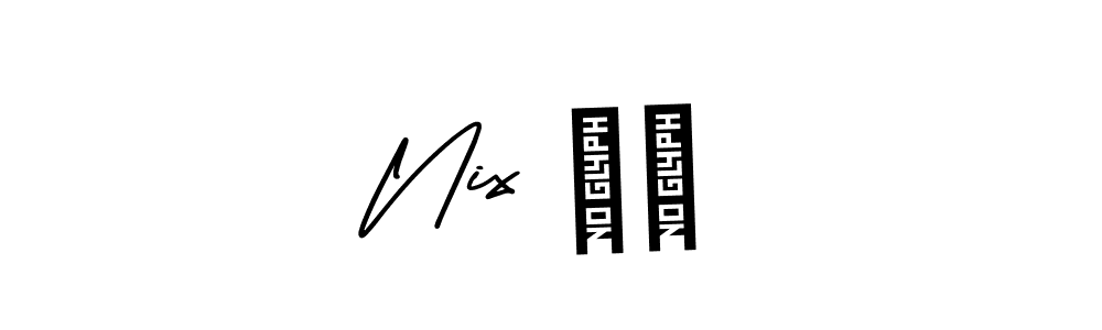 The best way (AmerikaSignatureDemo-Regular) to make a short signature is to pick only two or three words in your name. The name Nix ❤️ include a total of six letters. For converting this name. Nix ❤️ signature style 3 images and pictures png