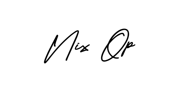 How to make Nix Op signature? AmerikaSignatureDemo-Regular is a professional autograph style. Create handwritten signature for Nix Op name. Nix Op signature style 3 images and pictures png