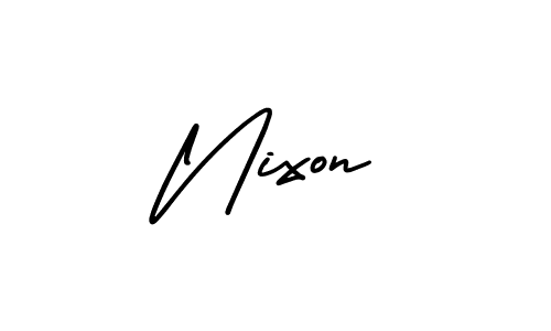 Use a signature maker to create a handwritten signature online. With this signature software, you can design (AmerikaSignatureDemo-Regular) your own signature for name Nixon. Nixon signature style 3 images and pictures png