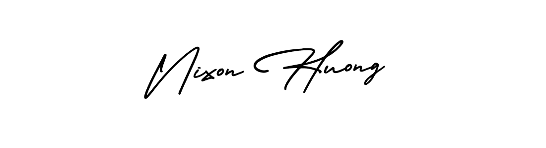 Make a short Nixon Huong signature style. Manage your documents anywhere anytime using AmerikaSignatureDemo-Regular. Create and add eSignatures, submit forms, share and send files easily. Nixon Huong signature style 3 images and pictures png