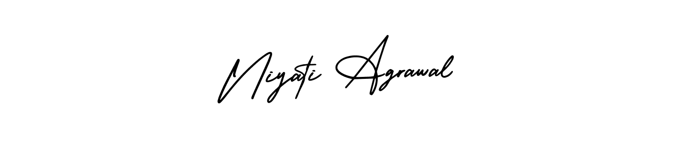 Create a beautiful signature design for name Niyati Agrawal. With this signature (AmerikaSignatureDemo-Regular) fonts, you can make a handwritten signature for free. Niyati Agrawal signature style 3 images and pictures png