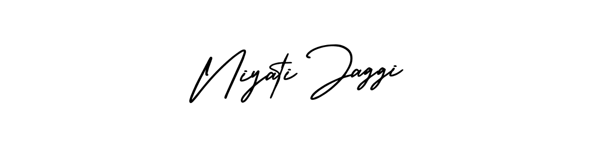 Niyati Jaggi stylish signature style. Best Handwritten Sign (AmerikaSignatureDemo-Regular) for my name. Handwritten Signature Collection Ideas for my name Niyati Jaggi. Niyati Jaggi signature style 3 images and pictures png