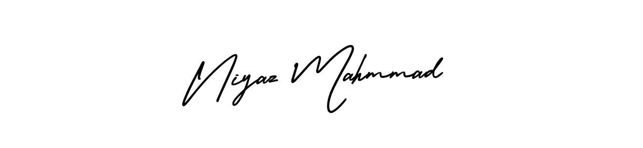 It looks lik you need a new signature style for name Niyaz Mahmmad. Design unique handwritten (AmerikaSignatureDemo-Regular) signature with our free signature maker in just a few clicks. Niyaz Mahmmad signature style 3 images and pictures png