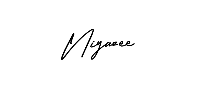 It looks lik you need a new signature style for name Niyazee. Design unique handwritten (AmerikaSignatureDemo-Regular) signature with our free signature maker in just a few clicks. Niyazee signature style 3 images and pictures png