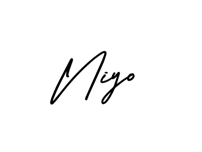 Create a beautiful signature design for name Niyo. With this signature (AmerikaSignatureDemo-Regular) fonts, you can make a handwritten signature for free. Niyo signature style 3 images and pictures png