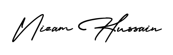 Explore multiple handwriting variations for Nizam Hussain including this stunning AmerikaSignatureDemo-Regular design. Free to use across all platforms. Nizam Hussain signature style 3 images and pictures png