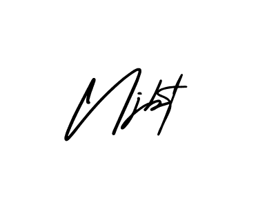 How to make Njbt signature? AmerikaSignatureDemo-Regular is a professional autograph style. Create handwritten signature for Njbt name. Njbt signature style 3 images and pictures png