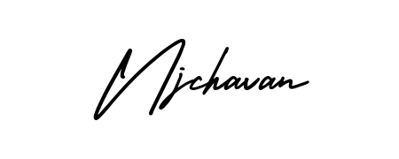A dynamic signature style for Njchavan using AmerikaSignatureDemo-Regular script. Designed to look authentic, handwritten, and professional. Njchavan signature style 3 images and pictures png