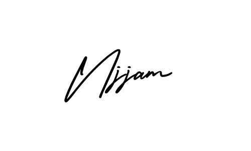 Also You can easily find your signature by using the search form. We will create Njjam name handwritten signature images for you free of cost using AmerikaSignatureDemo-Regular sign style. Njjam signature style 3 images and pictures png