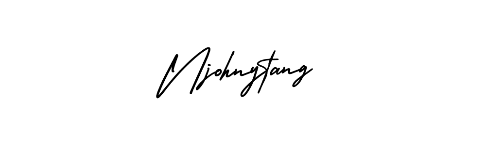 Create a beautiful signature design for name Njohnytang. With this signature (AmerikaSignatureDemo-Regular) fonts, you can make a handwritten signature for free. Njohnytang signature style 3 images and pictures png