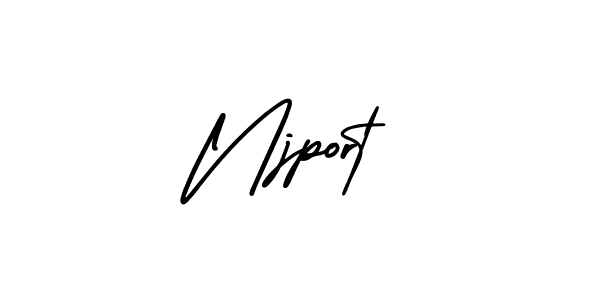 Create a beautiful signature design for name Njport. With this signature (AmerikaSignatureDemo-Regular) fonts, you can make a handwritten signature for free. Njport signature style 3 images and pictures png