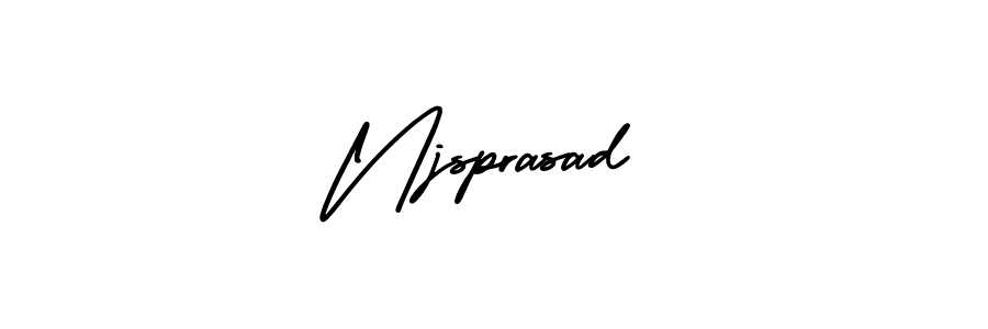 Best and Professional Signature Style for Njsprasad. AmerikaSignatureDemo-Regular Best Signature Style Collection. Njsprasad signature style 3 images and pictures png